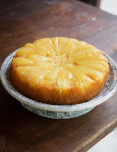 Pear upside down cake from James Morton's book 'How Baking works'