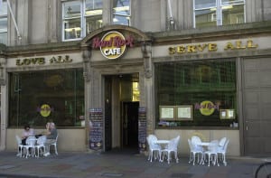 Hard Rock Cafe, Edinburgh. Picture: TSPL