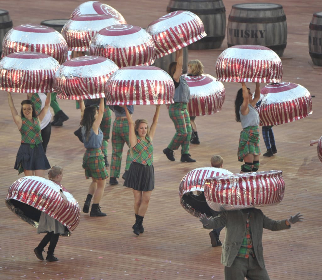 The Tunnock's dancers at the Commonwealth Games Opening Ceremony. Picture: TSPL