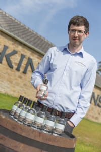 Kingsbarns Distillery Manager Peter Holroyd with the new make spirit. Picture: KD