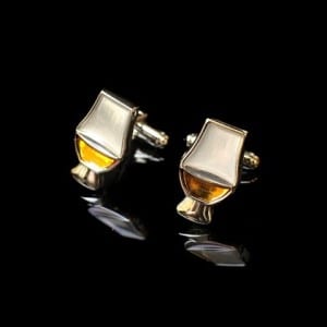 These stylish cufflinks will make you the envy of many a whisky fan. Picture: Angel's Share
