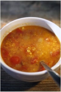 Lentil soup made from organic ingredients. Picture: SAS