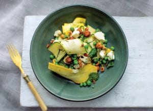 Courgette and goat's cheese salad. Photo: Marc Millar