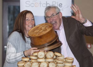 17th World Scotch Pie Championships 2016 Scotch Pie Champions The Kandy Bar, Saltcoats. Stephen and Rona McAllister