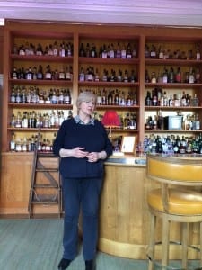 Ann Miller in the Quaich Bar at Craigellachie. 