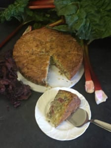 Rhubarab and Dulse cake