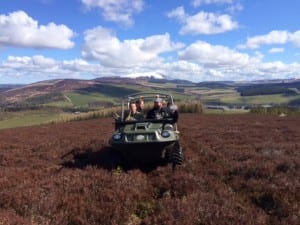 The Argocat - as at home on the rood as it is on steep inclines and heather strewn hills. 