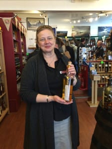 Val and her husband Mike Lord run the famous Whisky Shop in Dufftown 