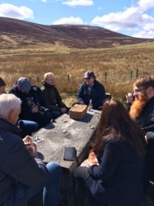 A dram in the sunshine with Ian Buxton was the perfect way to while away the afternoon. 