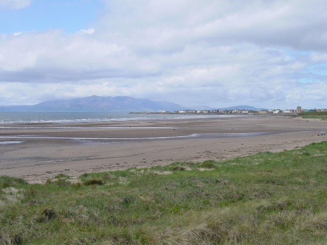 Saltcoats and Arran as seen from the dunes south of Ardeer. Picture: Geograph