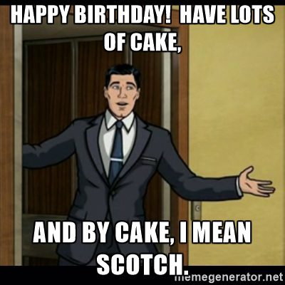 Scottish birthday meme