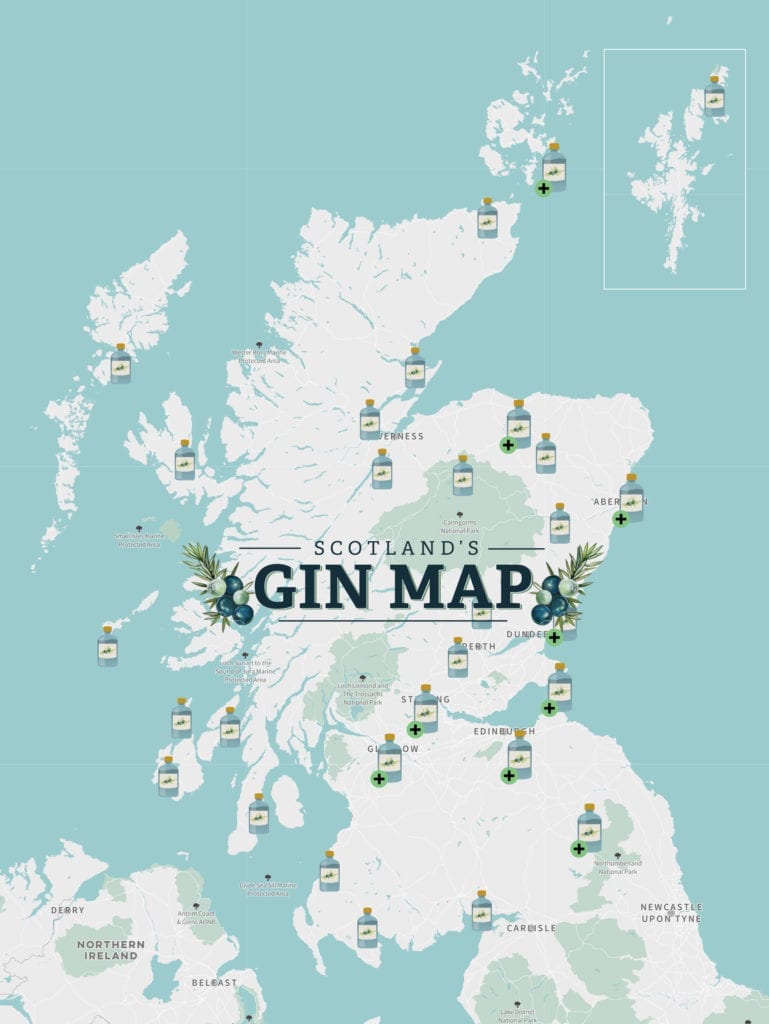 Visit Scotland has launched a new gin map