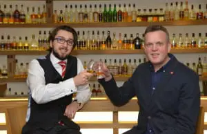 Original founder Blair Bowman with new WWD owner, Fraser Allen, the CEO of White Light Media.