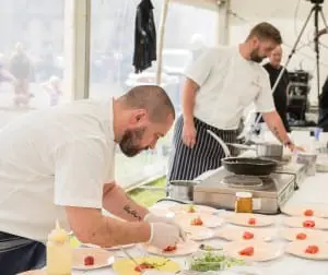 Chez Reux live cookery demonstration. Picture: Weber Shandwick