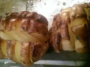 The Scottytattieback, like a bundle of chips attached to a roast potato. Picture: JH