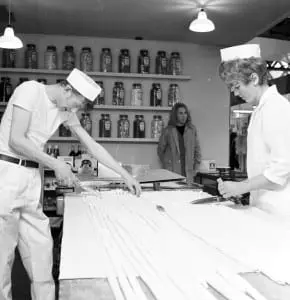 A view of Edinburgh Rock being made at the stand of Ferguson Ltd during the 12th Scotland's Food Exhibition at the Waverley Market in Edinburgh. Picture: TSPL