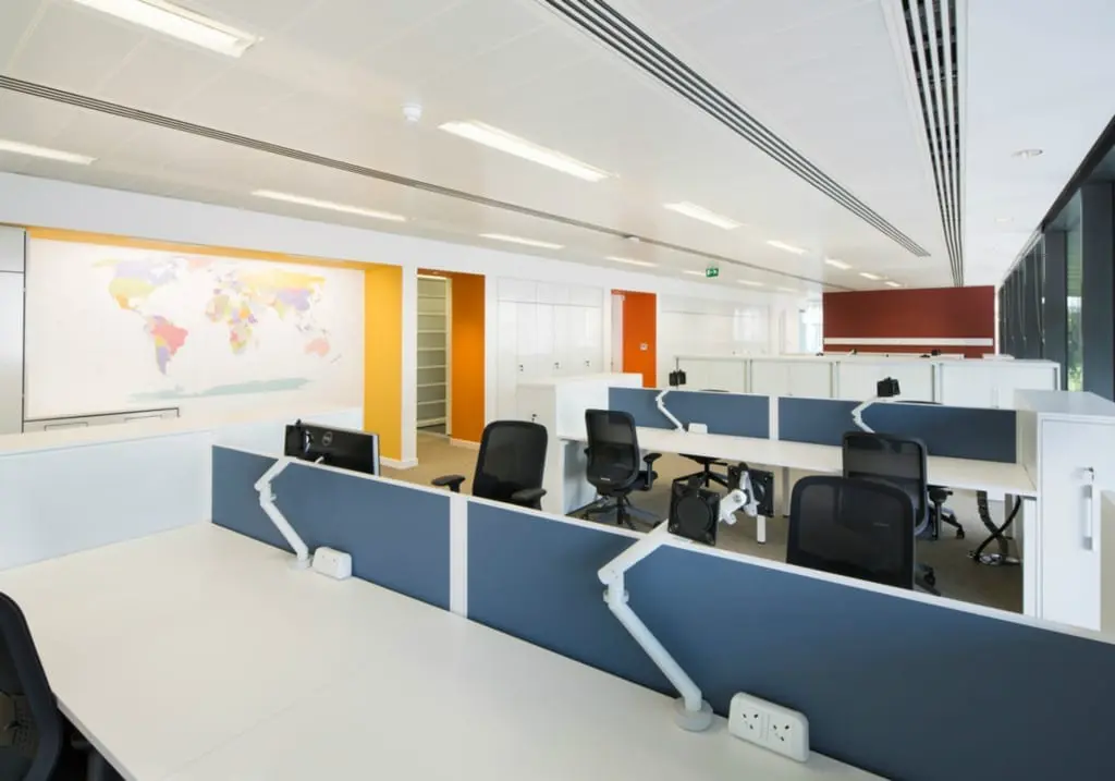 Employee work space at the new HQ. Picture: Contributed