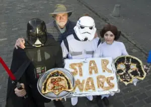 Mamma's Star Wars pizzas to celebrate their 30th anniversary. Picture: TSPL