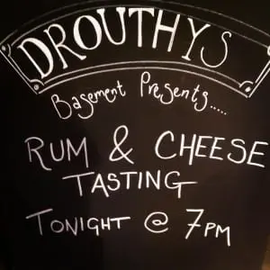 Where else in Dundee would you find a rum and cheese tasting? Picture: Drouthy's