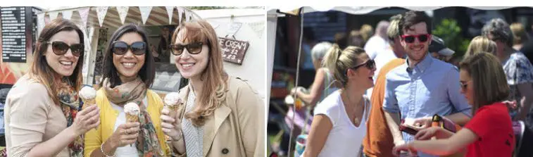 Foodie Festival first day at Birmingham's Cannon Hill Park.