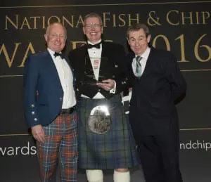 Colin at the the National Fish and Chip Awards. Picture: contributed