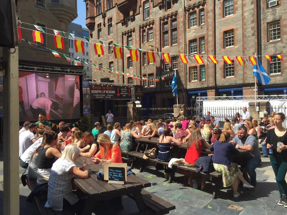 beer gardens in Edinburgh