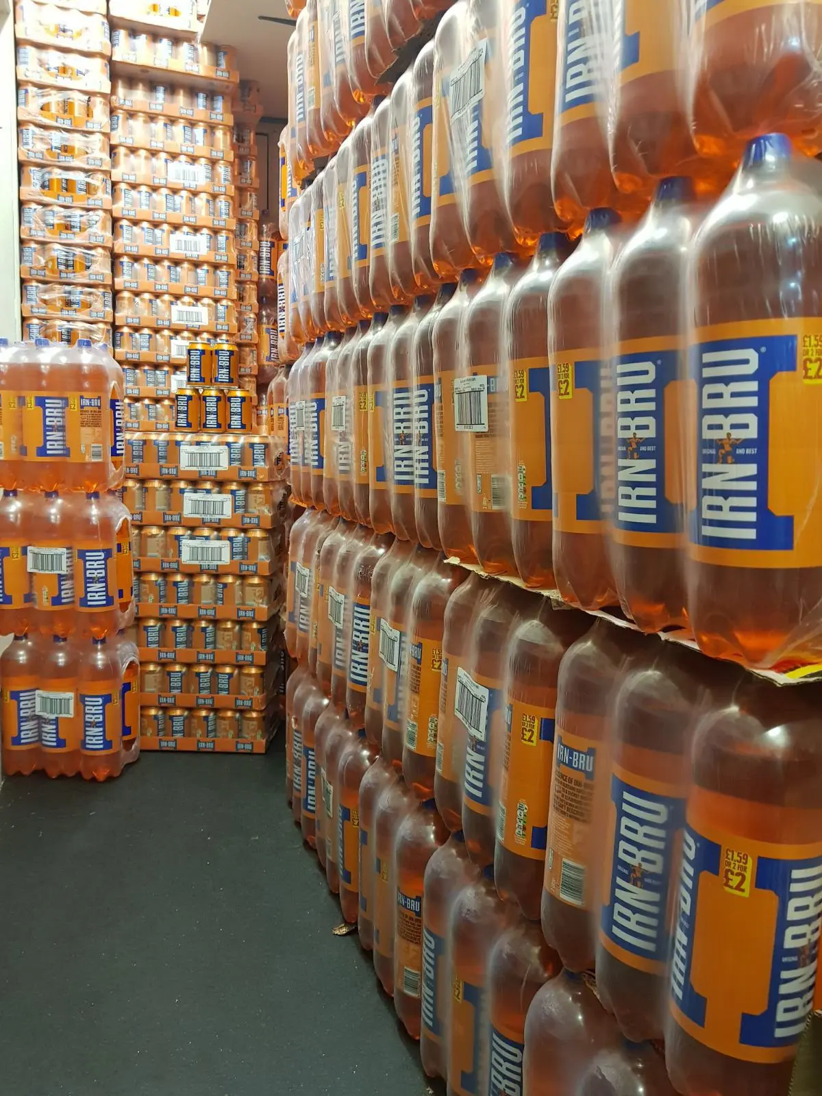 stockpiled Irn-Bru