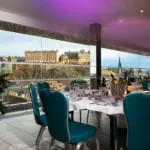 You can now enjoy Christmas Dinner while taking in one of the best views of Edinburgh Castle the city has to offer