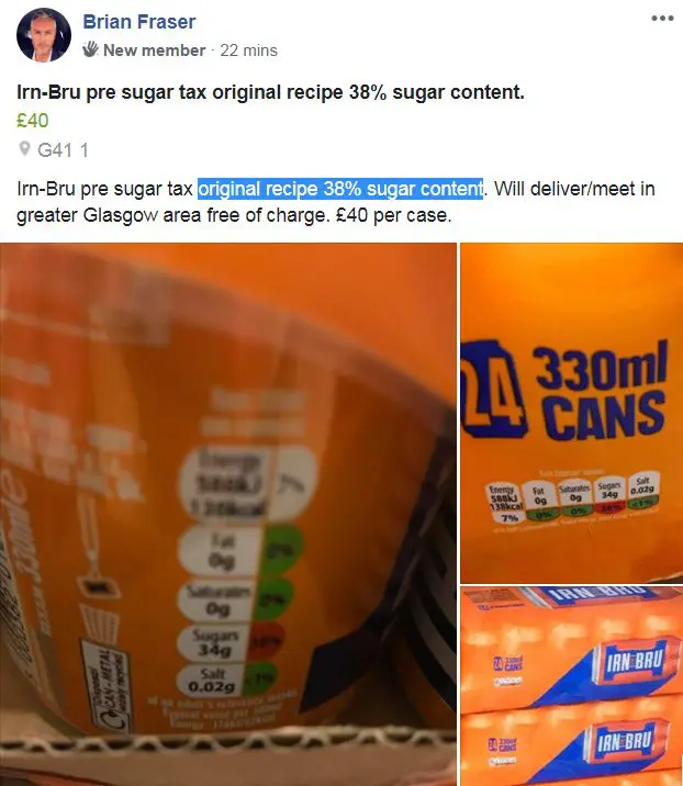 Original recipe Irn-Bru