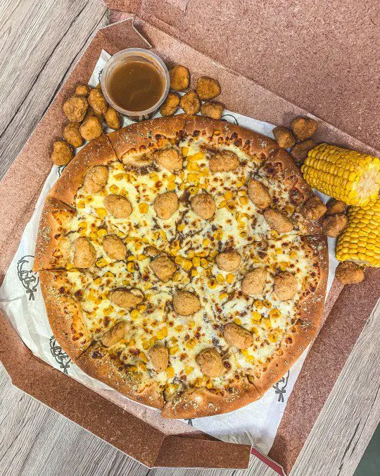 KFC Popcorn Chicken Pizza