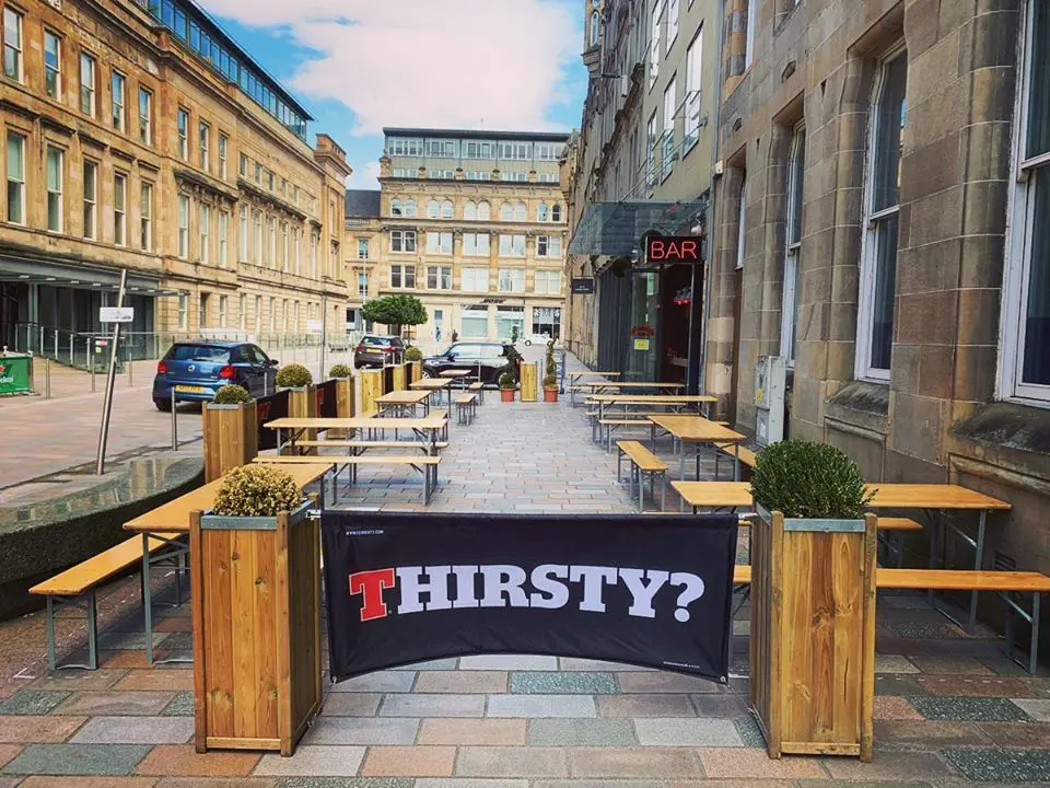 Glasgow beer gardens