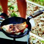 Frying Pan Calzone recipe from new book, Camper Van Cooking