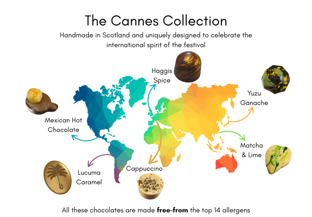 Scottish vegan chocolates Cannes
