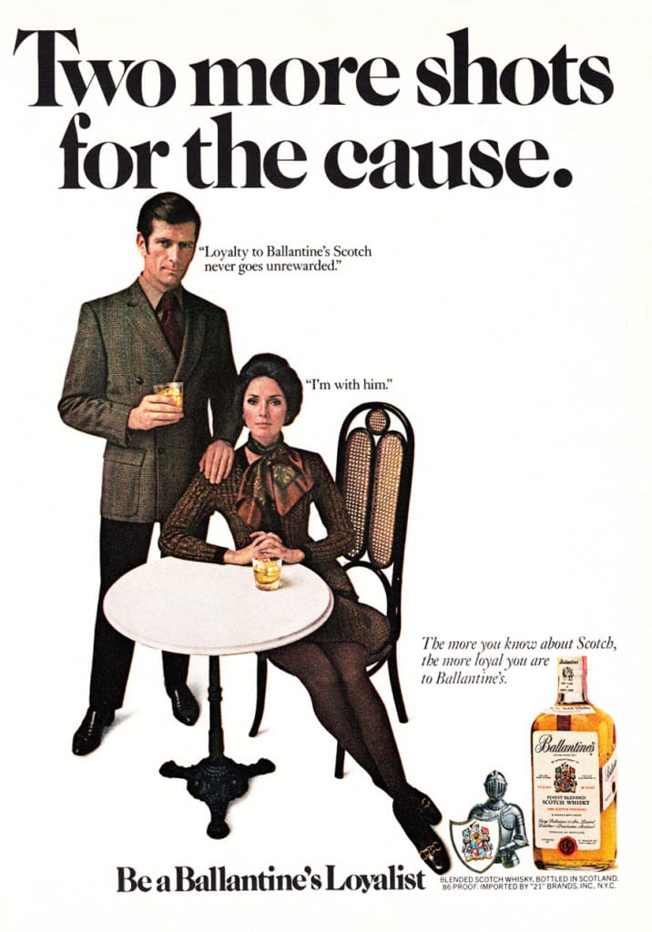 Ballantine's ad from 1970. Picture: Flickr
