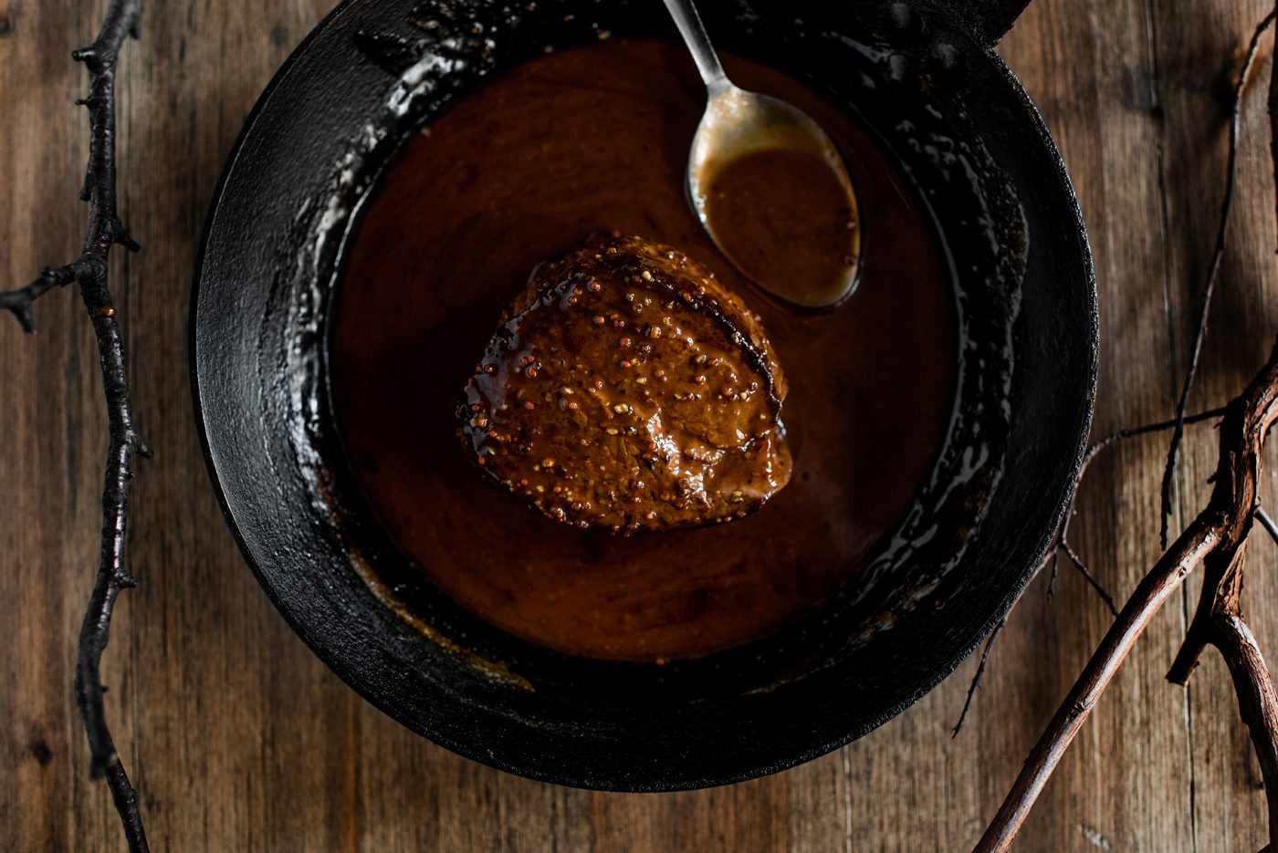 Tom Kitchin recipe steak au poivre Scotsman Food and Drink