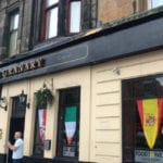 In pictures: Signage of iconic Glasgow pub collapses onto nearby street