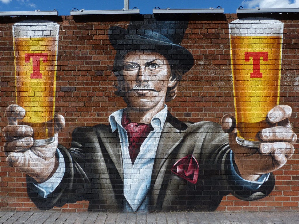 A mural on Wellpark's walls, dedicated to their founder. Picture: Tennent's