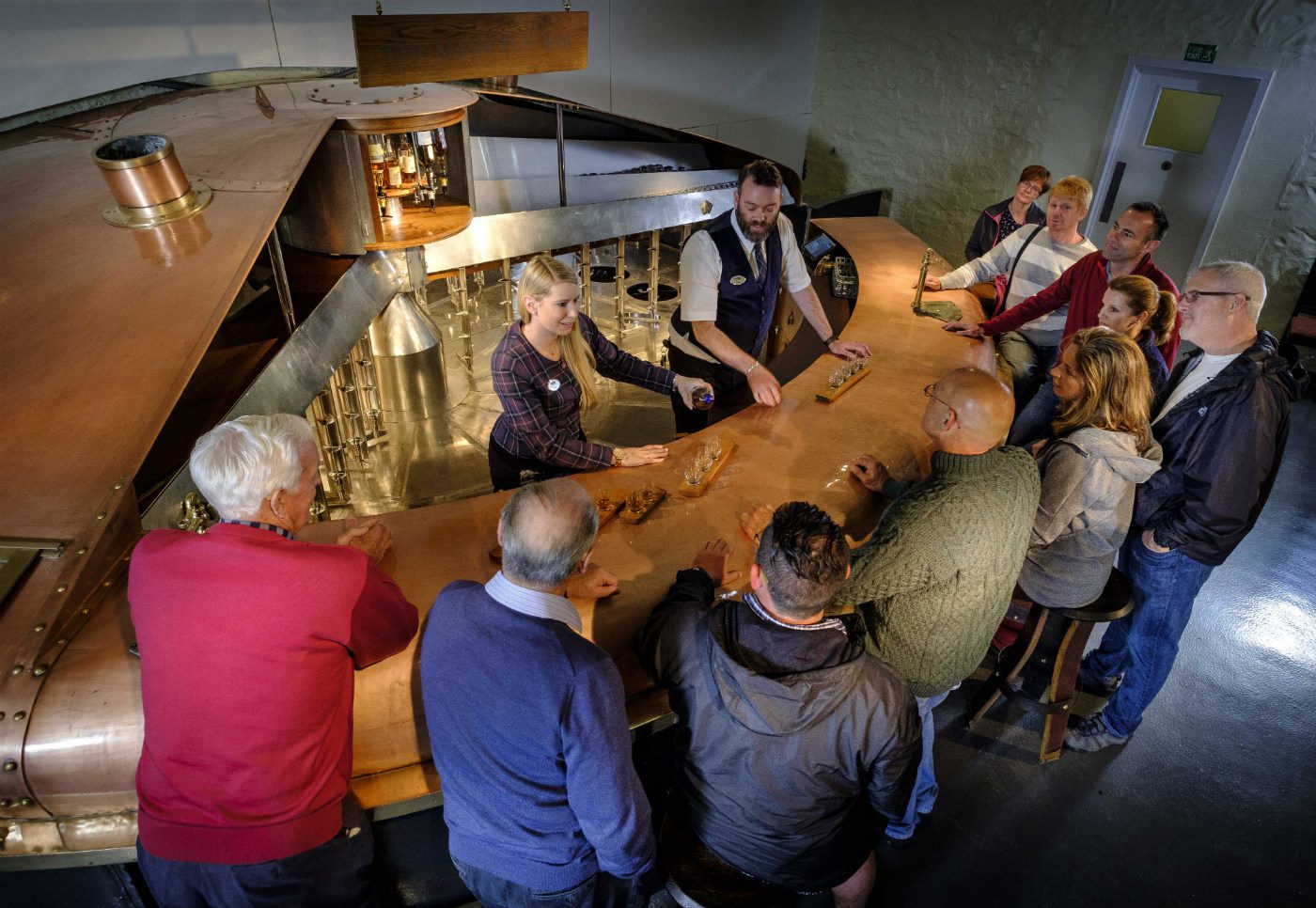 First Look Blair Athol Distillery Unveils Unique Mash Tun Whisky Tasting Bar Scotsman Food And Drink