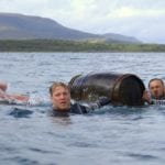 Rare whisky created by adventurers who swam with cask around Islay's coastline visiting distilleries