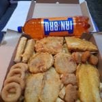 Journalist attempts to eat 5,400 calorie 'munchy box' from Greenock chippy