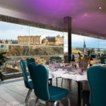 You can now enjoy Christmas Dinner while taking in one of the best views of Edinburgh Castle the city has to offer