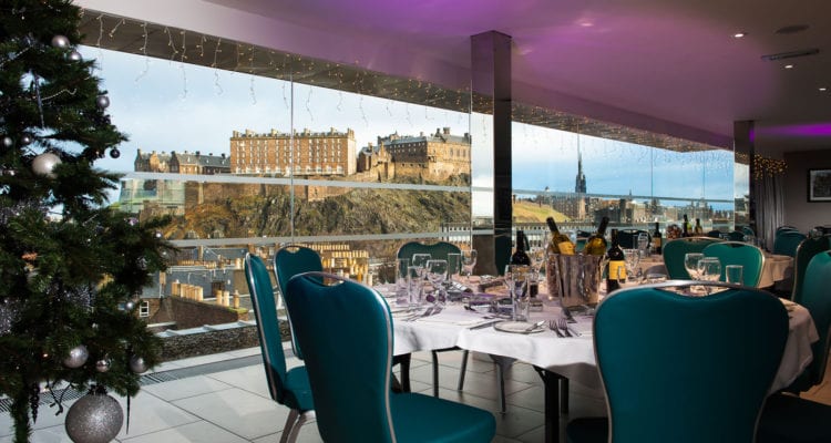 You can now enjoy Christmas Dinner while taking in one of the best views of Edinburgh Castle the ...