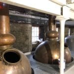 Edinburgh whisky distillery proudly shows off its newly installed copper stills