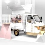 A Moët Champagne truck is set to tour Glasgow and Edinburgh this spring