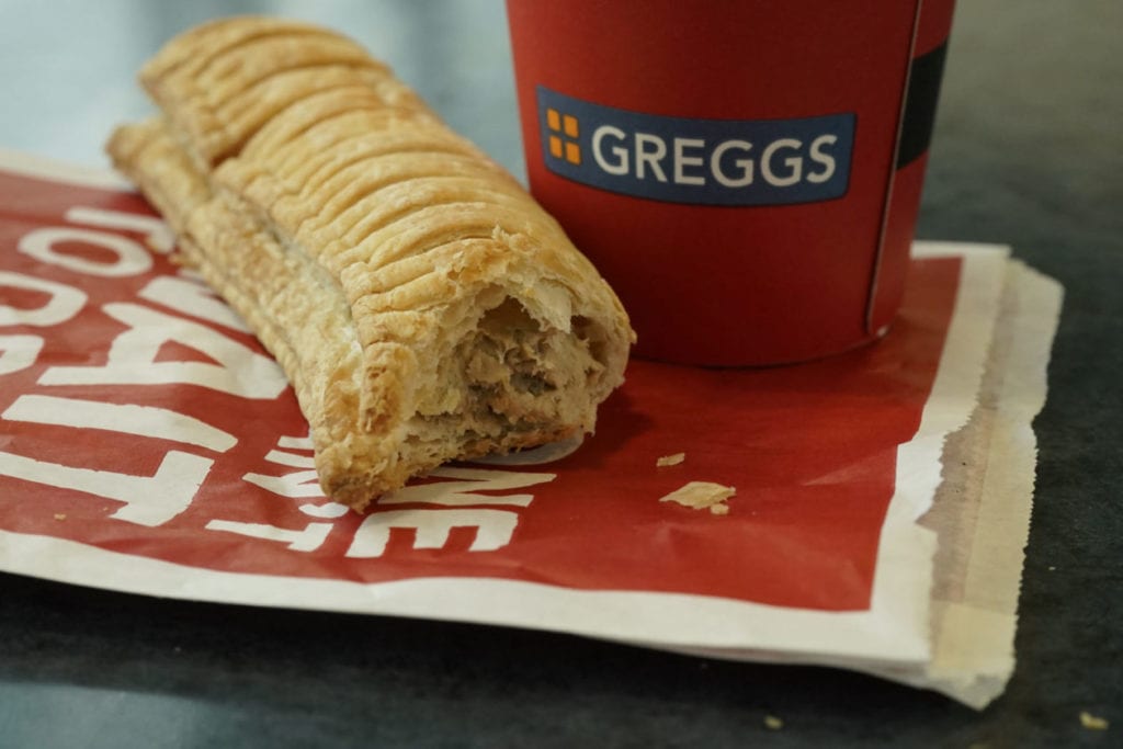 Greggs' vegan sausage roll 