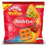 Birds Eye launches 'naturally coloured' vegan rainbow mini waffles