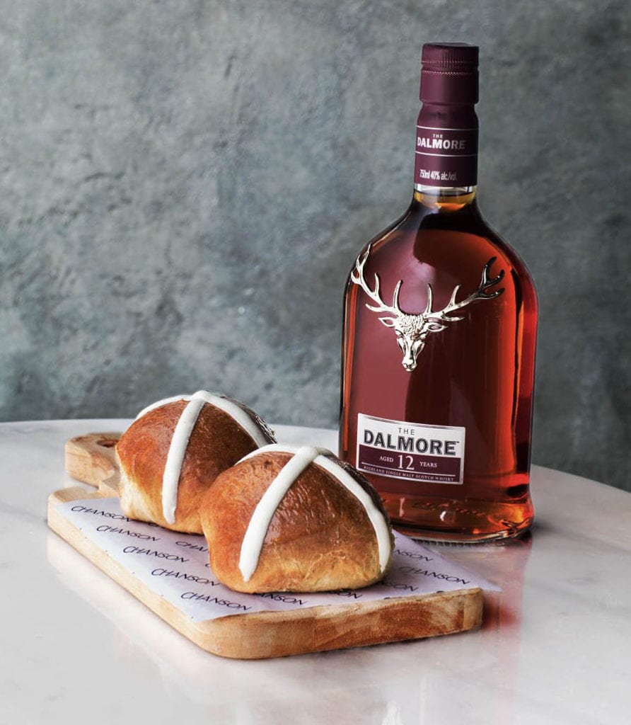 whisky infused Scotch Cross Buns