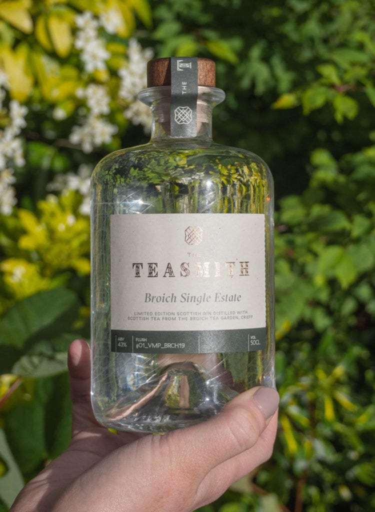 gin distilled with Scottish tea