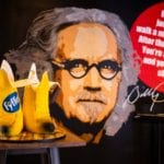 Glasgow comedy club unveils edible pair of Billy Connolly’s ‘big banana boots’ to celebrate first birthday