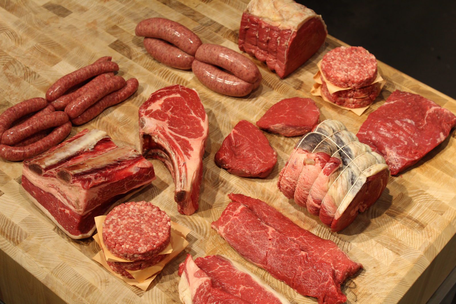 Lincoln Red Beef selection of cuts